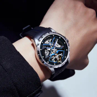 AILANG Luxury Brand Watch Men Skeleton Sport Fashion Automatic Mechanical Watch Vintage Man Waterproof Wristwatch Dropshipping