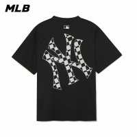 【MLB】背後大Logo 短袖T恤 Checkerboard系列 紐約洋基隊(3ATSO0134-50BKS)