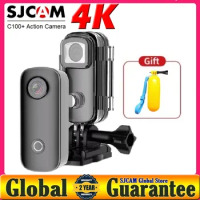 SJCAM 4K Action Camera C100 Plus Mini Thumb Camera 4K30FPS H.265 12MP 2.4G WiFi 30M Waterproof C100+ Action Sports DV Cameras