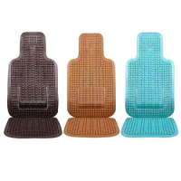 1Pcs Universal Summer Car Seat Cool Cushion PVC Durable Beaded Massage cover Automobile Chair Cover With Soft Waist Mat