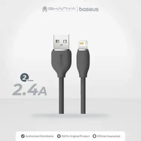 Baseus Kabel Data Jelly Liquid Silica Gel USB to Lightning 2 Meter Fast Charging Iphone 5 5S 6 7 8 X