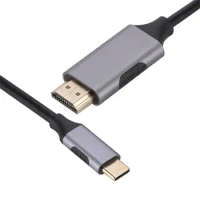 4k 60hz Type-c to Hdmi-compatible Video Cable Long Lasting Type-c to Hdmi-compatible Cable High for Phone for Streaming