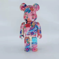 Valentine's Day Gift Doll Bearbrick400% 28cm QQ 520 Trendy Toy Figure Be@rbrick 28cm Building Block Bear Ornament