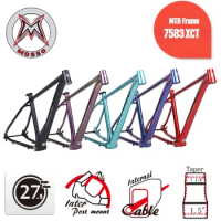 Mosso 7583XCT 27.5inch Aluminum Mountain Bike Frame Ultra-light Internal Cable Disc Brake Thru-axle 12*142mm Bicycle Accessories