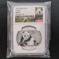 2015 China 1oz Silver Panda Coin NGC MS70