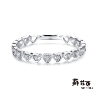 SOPHIA 蘇菲亞珠寶 - 心型鑲鑽 14K金 鑽石戒指