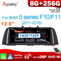 For BMW F10 F11 2010-2016 5 Series 8-Core 2 DIN Android 12 Car Radio Multimedia Player Navigation GPS auto stereo Carplay 4G IPS