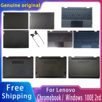 New For Lenovo 100E Chromebook / Windows 2nd Gen;Replacemen Laptop Accessories Lcd Back Cover/Bottom/Keyboard With LOGO