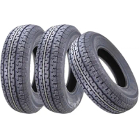 3 New Premium Trailer Tires ST205 75R15 205 75 15 8-Ply Load Range D Steel Belted Radial w/Scuff Gua