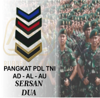 Patch Rubber Tanda Pangkat Serda Perekat Karet Aksesoris Tahan Lama