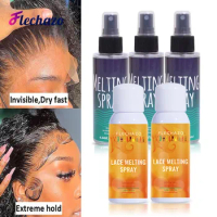 10 Bottles Melting Spray For Lace Wigs Custom Labels Clear Wig