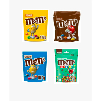 COD M&M's Crispy Milk Chocolate Bites Pouch Bag, M&M's Crispy Pouch 107g, M&M's Peanut Milk Chocolat