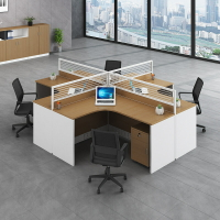 多款式簡約辦公桌椅職員辦公桌椅員工位屏風工作位雙人多人辦公桌