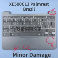 (minor damage)Brazil Palmrest Laptop Keyboard For Samsung Chromebook 11 XE500C13 -S02US -S04US Series BR Layout