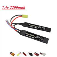 7.4v 2s battery for Water Gun Lipo Battery 7.4v 2200mAh for Mini Airsoft BB Air Pistol Electric Toys Guns Parts Split Connection