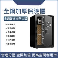 【LEZUN樂尊】家用小型電子密碼指紋保險箱 MW-BXG(保險箱 保險櫃 防盜箱 保管箱)