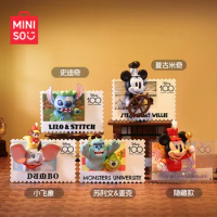 Miniso Brand Blind Box Disney Anniversary Retro Stamp Trendy Play Handheld Decoration Birthday Commemorative Birthday Gift