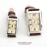 Valentino范倫鐵諾 切割美學經典格紋皮革手錶腕錶對錶 柒彩年代【NE1226】單支價格