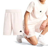 【adidas 愛迪達】Z.N.E. Premium Shorts 男款 粉色 運動 休閒 LOGO 舒適 短褲 IR5239