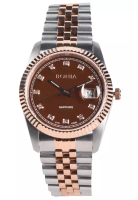 BONIA Bonia Sapphire - Jam Tangan Pria - Silver Rosegold - Stainless Steel Bracelet - BNB10550-1647