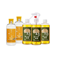【橘寶】濃縮多功能蔬果碗盤洗淨液+活氧酵素環保去污粉-陳月卿推薦-台灣官方公司貨(全方位清潔組)