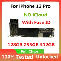 Original For iPhone 12 Pro Motherboard with Face ID Support Update CLean iCloud mainboard For iPhone 12 pro Logic board unlocked