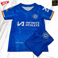 ชุดกีฬาเด็ก เชลซี CHELS รุ่นใหม่ล่าสุด ปี 2025 (ครบชุดเสื้อพร้อมกางเกง) มีไซส์ 14-30 COD