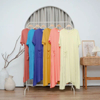 Daster Kaos Rayon Jumbo Pelangi / Dress Midi / Daster Polos