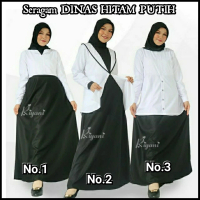 Gamis Hitam Putih Seragam Dinas Pns Pdh Pegawai Pemerintahan