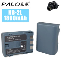 Palo 1800wAh Rechargeable NB-2L NB2L NB-2LH Digital Camera Battery For Canon ELURA PowerShot G7 G9 S70 S80 350D 400D MV 800 800i