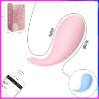 APP Mini Vibrating Whale Masturbator Wireless Bluetooth G Spot Dildo Vibrator for Women Clit Panties Vibrating Egg Fidget Toys