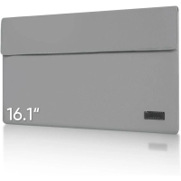 ARZOPA กระเป๋าแขนจอภาพแบบพกพา 16.1 นิ้ว, เคสหนัง PU, สำหรับการเดินทาง, เหมาะสำหรับแล็ปท็อปจอภาพ, สีเ