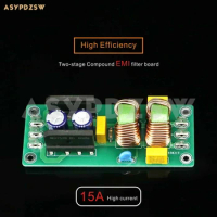High Efficiency Power purifier 15A High current Two-stage Compound EMI filter board