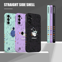 เคสโทรศัพท์ For Samsung A55/A35, ซิลิโคนนิ่ม, การออกแบบการ์ตูนการ์ตูนอวกาศนาซ่า, เข้ากันได้กับ For S