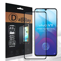 全膠貼合 Vivo V11 / V11i 滿版疏水疏油9H鋼化頂級玻璃膜(黑)