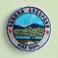 LOGO BORDIR OUTDOOR GUNUNG ARGOPURO Patch Bordir Gunung Argopuro untuk Outdoor Aktivitas