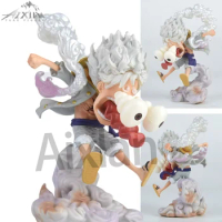 Aixlan ONE PIECE Luffy Figure 12cm Nika Luffy Gear 5 PVC Figura Anime Monkey D Luffy Figurine Birthday Christmas Gift