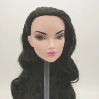 Fashion Royalty FR16 Integrity Poppy Parker 1:5 Scale Black Hair Rerooted Doll Head