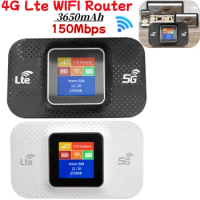4G Lte WiFi Router Wireless 150Mbps Hotspot with SIM Card Slot Chip 3650mAh Mini Outdoor Mobile Hotspot Wireless Portable Router