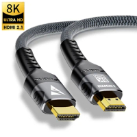 8K HDMI Cable 4K@120Hz 8K@60Hz HDMI 2.1 Cable 48Gbps Adapter For RTX 3080 HDR Video Cable PC Laptop TV box PS5