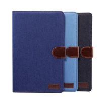 For Samsung Galaxy Tab S6 Lite 10.4'' 2020 P610 SM-P610 SM-P615 Flip Cloth Tablet Cover for Samsung Tab S6 Lite Case + Pen Gift