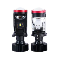 Y7D Bi-LED H4 Mini Projector Lens Canbus Bulb High Beam Low Beam Headlight 120W Automobles Spotlight RHD LHD 6000K 12V 24V