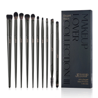 ชุดแปรงแต่งหน้า Jessup 10-14 ชิ้น แปรงแต่งหน้าสำหรับคอนทัวร์ รองพื้น แป้ง อายแชโดว์ ไฮไลท์ เบลนดิ้ง 