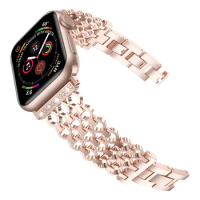 Suitable for Applewatch Stainless Steel Metal Watch Strap IWatch Mesh Self Detachable Apple Watch Strap