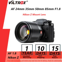 Viltrox 24mm 35mm 50mm 85mm F1.8 Nikon Z Mount Cameras Lens Full Frame Wide Angle Prime Auto Focus Lens for Nikon Z50 Z9 Z30 Z6