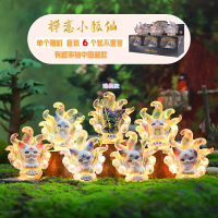 Zen Little Fox Spirit Mini Figure – Pajangan Rubah Spirit Hoki Dekorasi Meja Cute Resin Crystal Coll