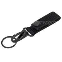 Duty Belt Keeper Key Holder MOLLE Keychain Clip Ring Metal Snap Police Tactical Gear Hook Organizer Security Patrol Accessories