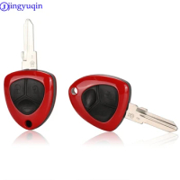 jingyuqin For Ferrari Key Shell Uncut Blank Blade Smart Remote Key Cover Case Replacement Fob for Ferrari 458 F430 612