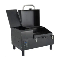 Outdoor Portable BBQ GrillCElectric Smoker Table Wood Pellet Grill