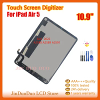 10.9"Original A14 For iPad Air 5 2020 LCD Display Touch Screen Digitizer For iPad Air 5 LCD Screen Replacement A2588 A2589 A2591